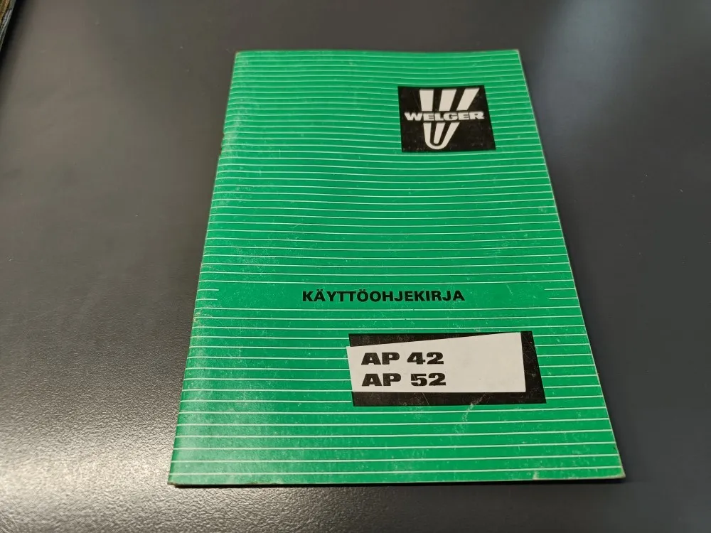 Welger AP 42, AP 52 / paalaimen käyttöohjekirja