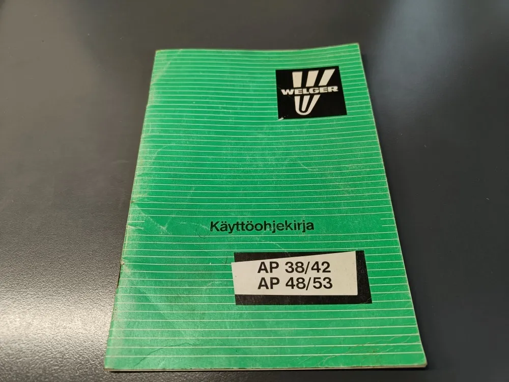 Welger AP 38/ 42, AP 48/ 53 / paalaimen käyttöohjekirja