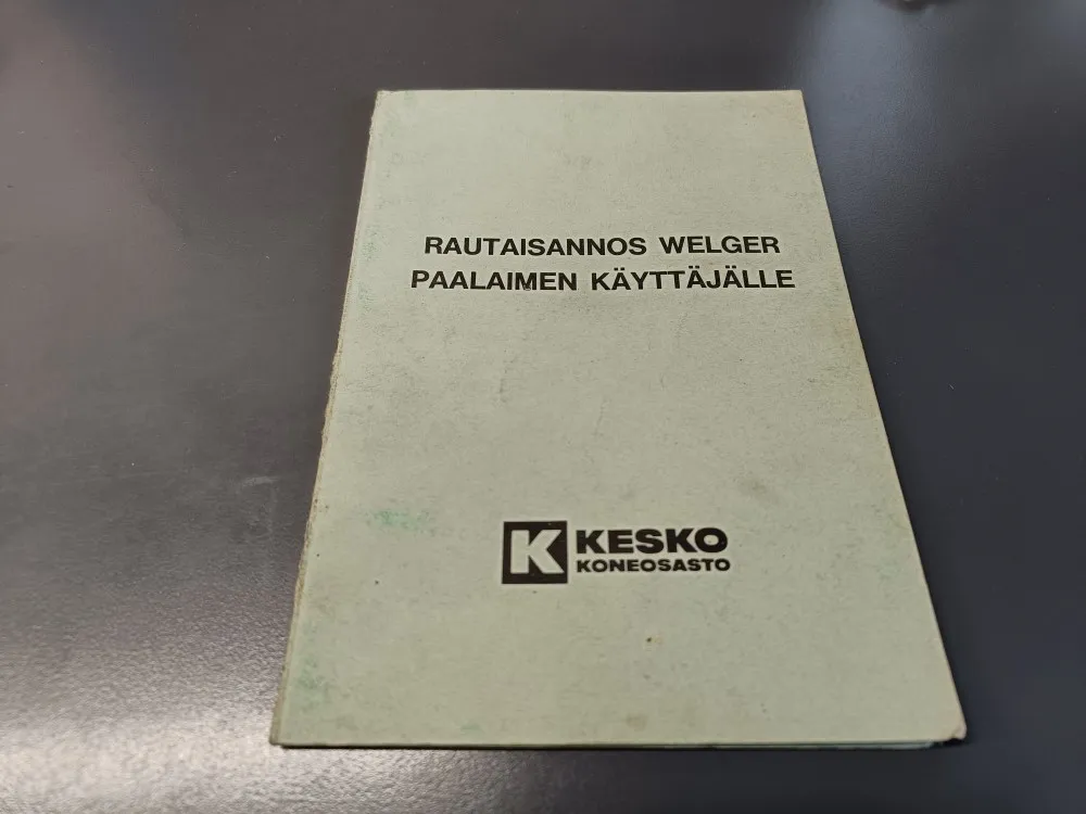 Welger rautaisannos paalaimen käyttäjälle /