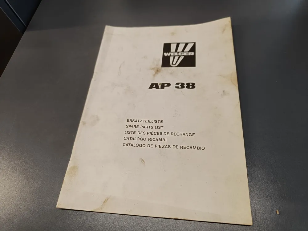 Welger AP 38 / paalaimen varaosaluettelot