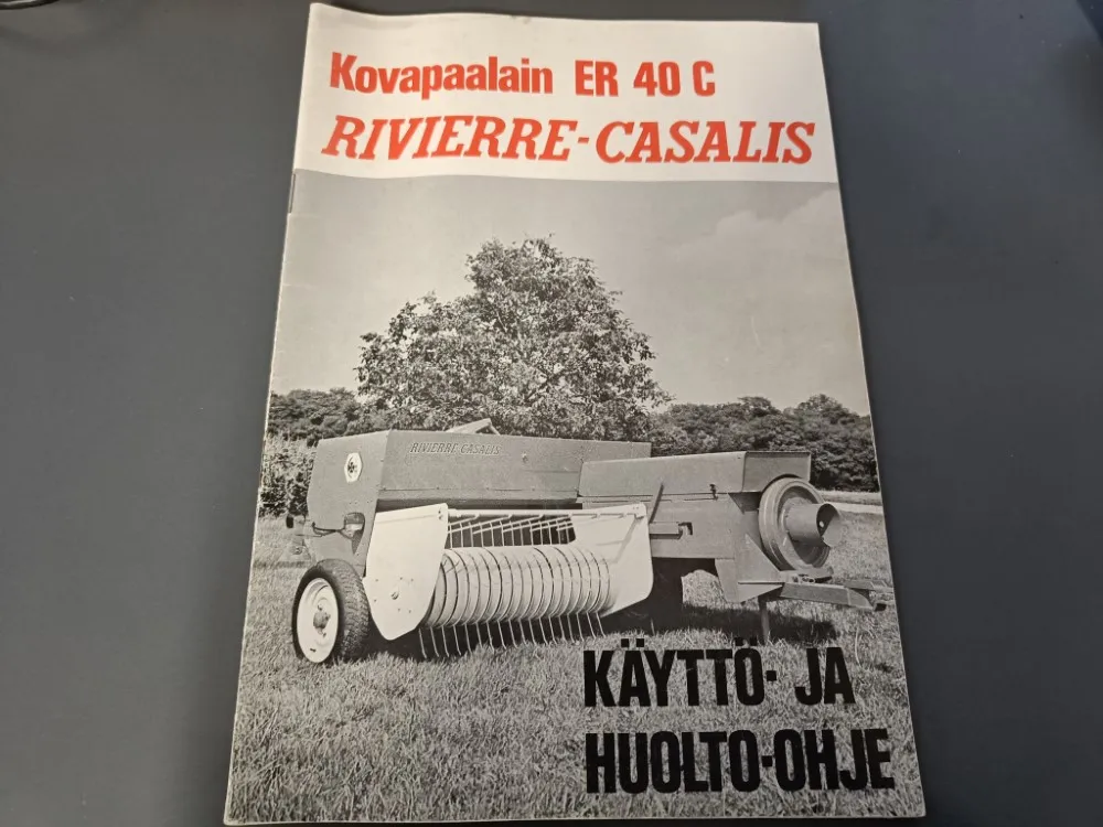 Rivierre Casalis ER 40 C kovapaalaimen / Käyttö- ja huolto -ohje
