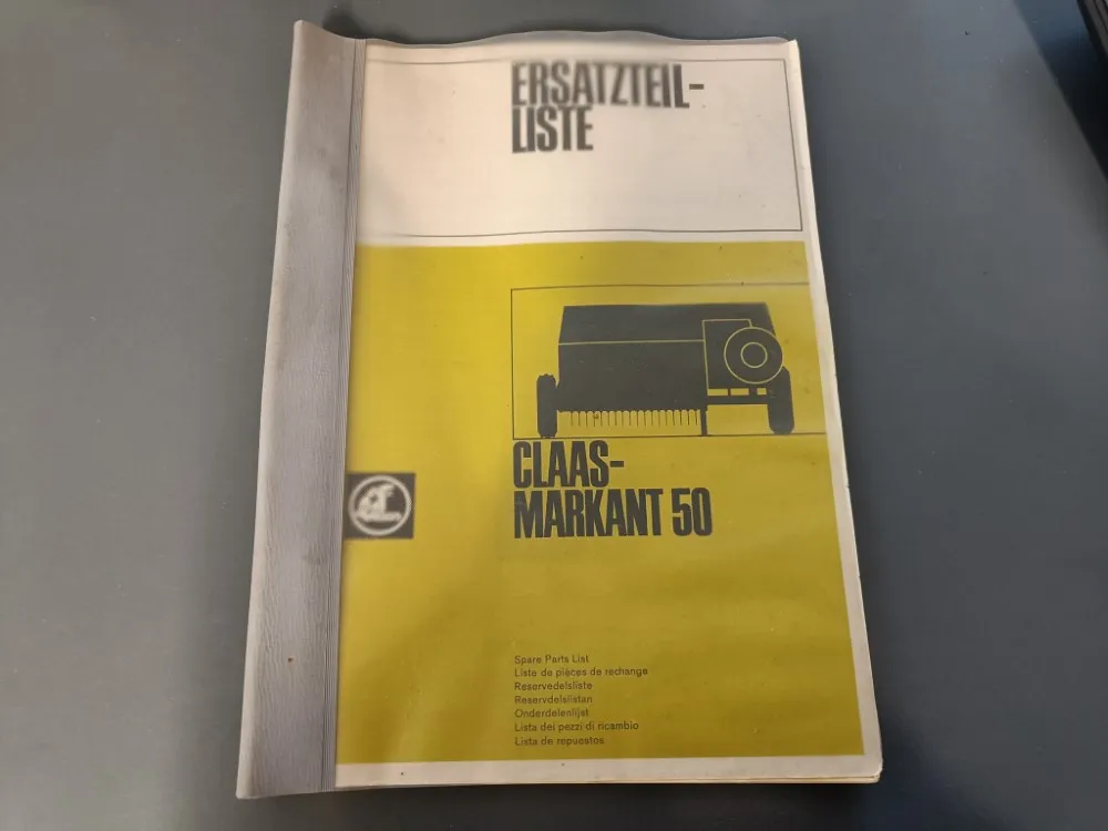 Claas Markant 50 paalaimen / Varaosaluettelo (saksankielinen)