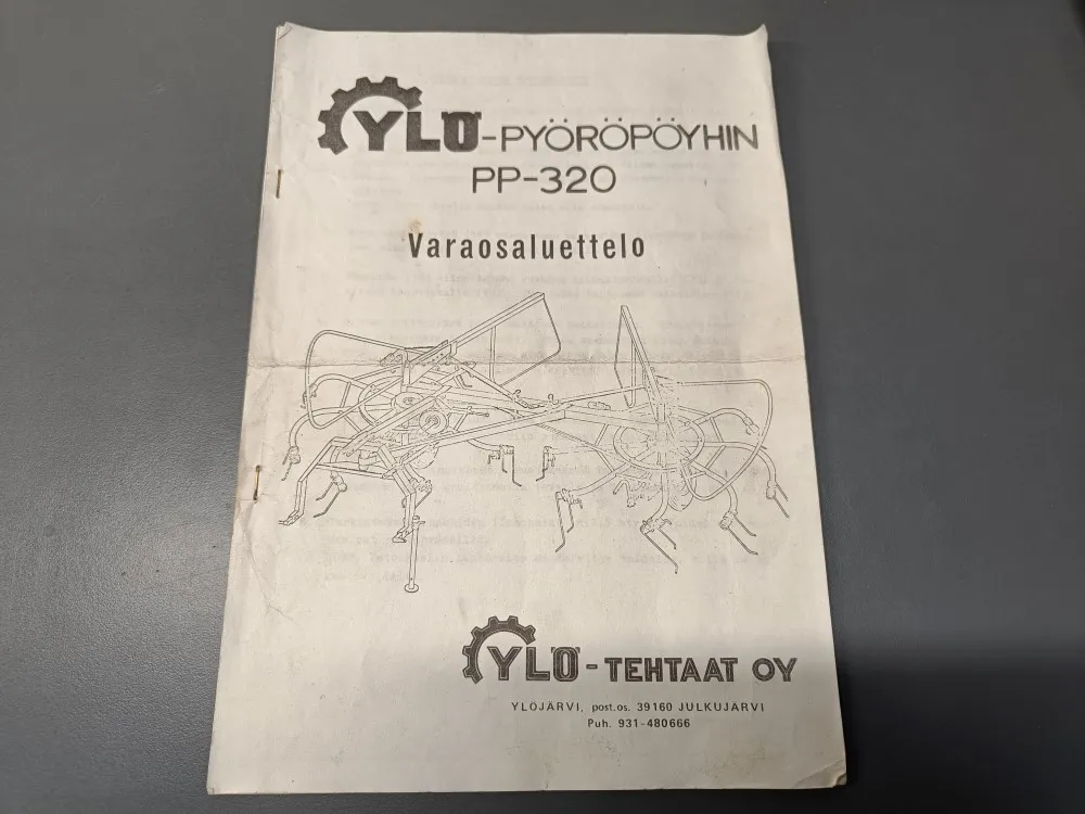 Ylö pyöröpöyhin PP-320 / Varaosaluettelo