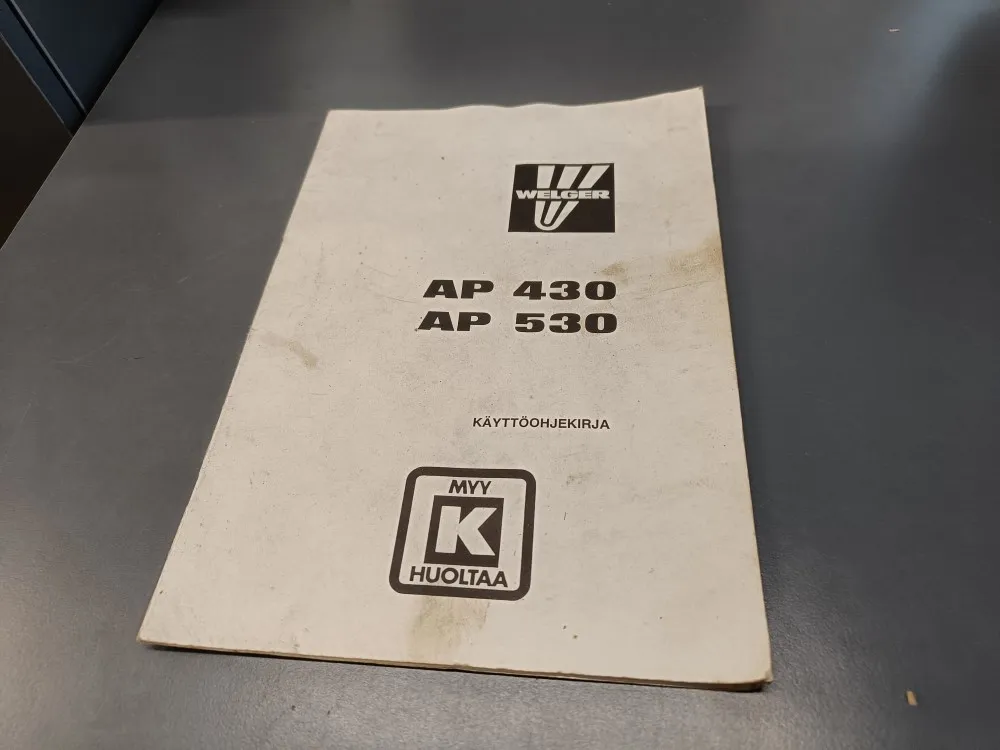Welger AP 430, AP 530 / paalaimen käyttöohjekirja