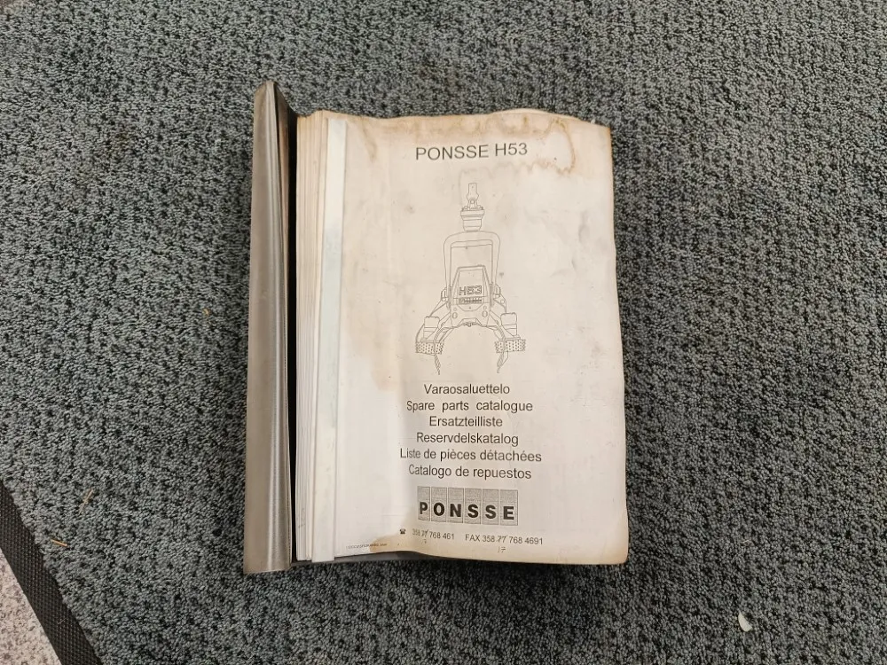 Ponsse H 53 / Hakkuupään varaosaluettelo