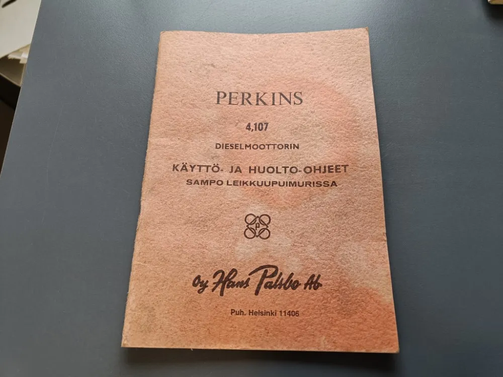 Perkins 4, 107 dieselmoottori / käyttö- ja huolto- ohjeet