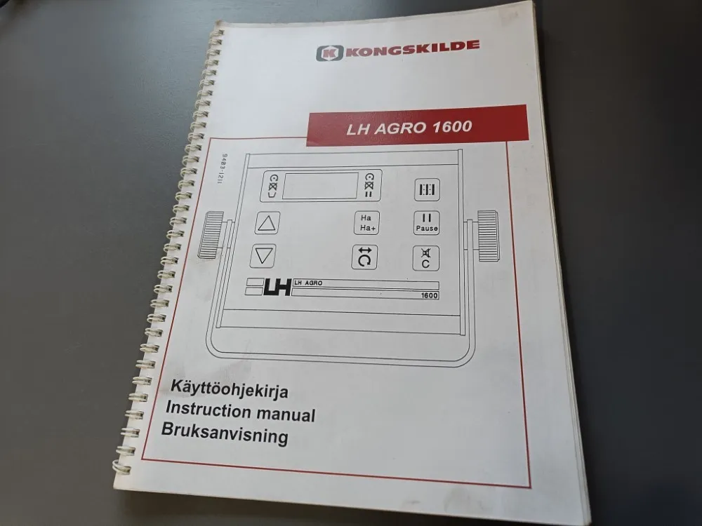 Kongskilde LH AGRO 1600 / Kylvölannoittimen käyttöohjekirja