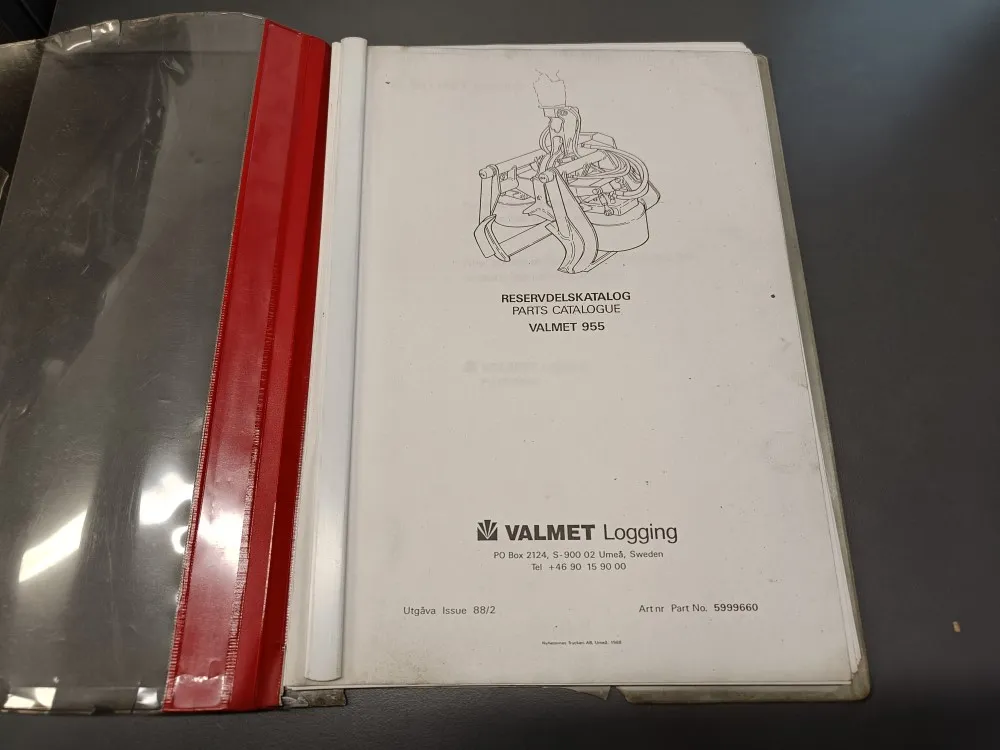 Valmet 955 / hakkuupään varaosaluettelo