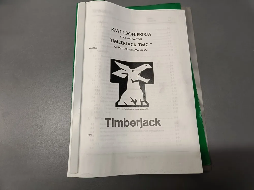 Timberjack F063393 / Kuormatraktorin käyttöohjekirja