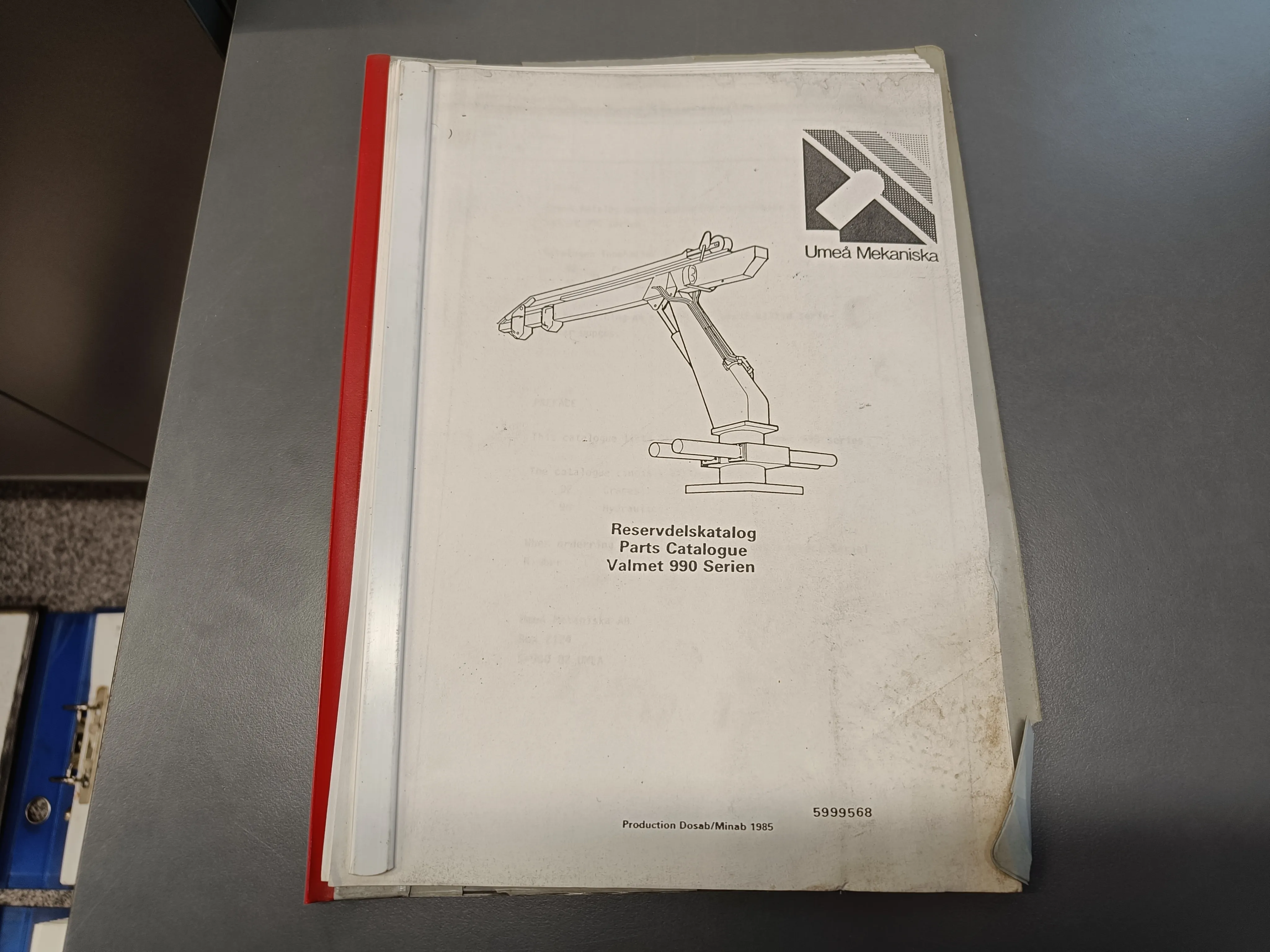 Valmet 990 / Nosturin varaosaluettelo