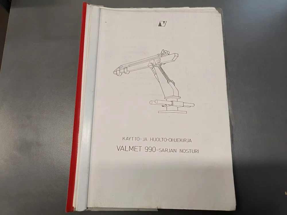 Valmet 990- sarjan nosturin / Käyttö- ja huolto- ohjekirja