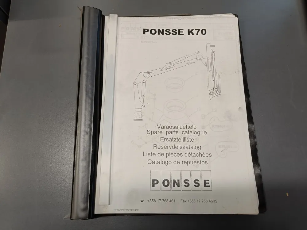 Ponsse K70 / Nosturin varaosaluettelo