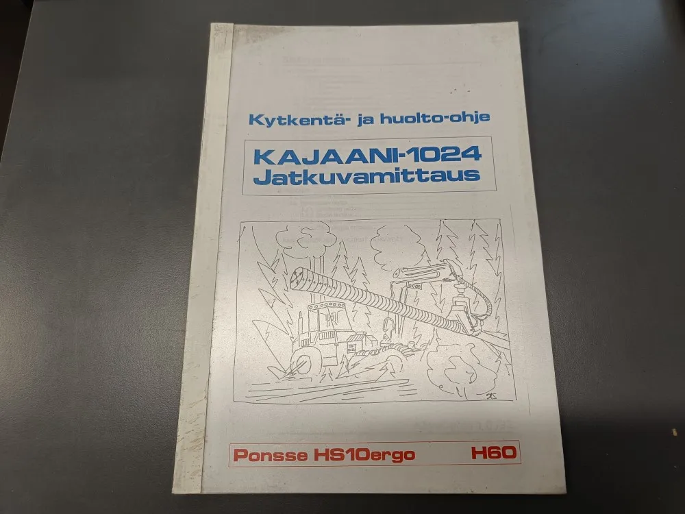 Ponsse HS10ergo H60 / Kajaani-1042 kytkentä- ja huolto-ohje