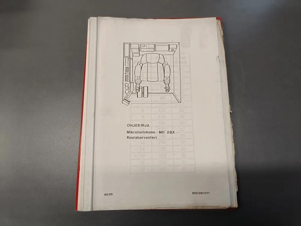Valmet mikrotietokone MD 2BX / kouraharvesterin ohjekirja