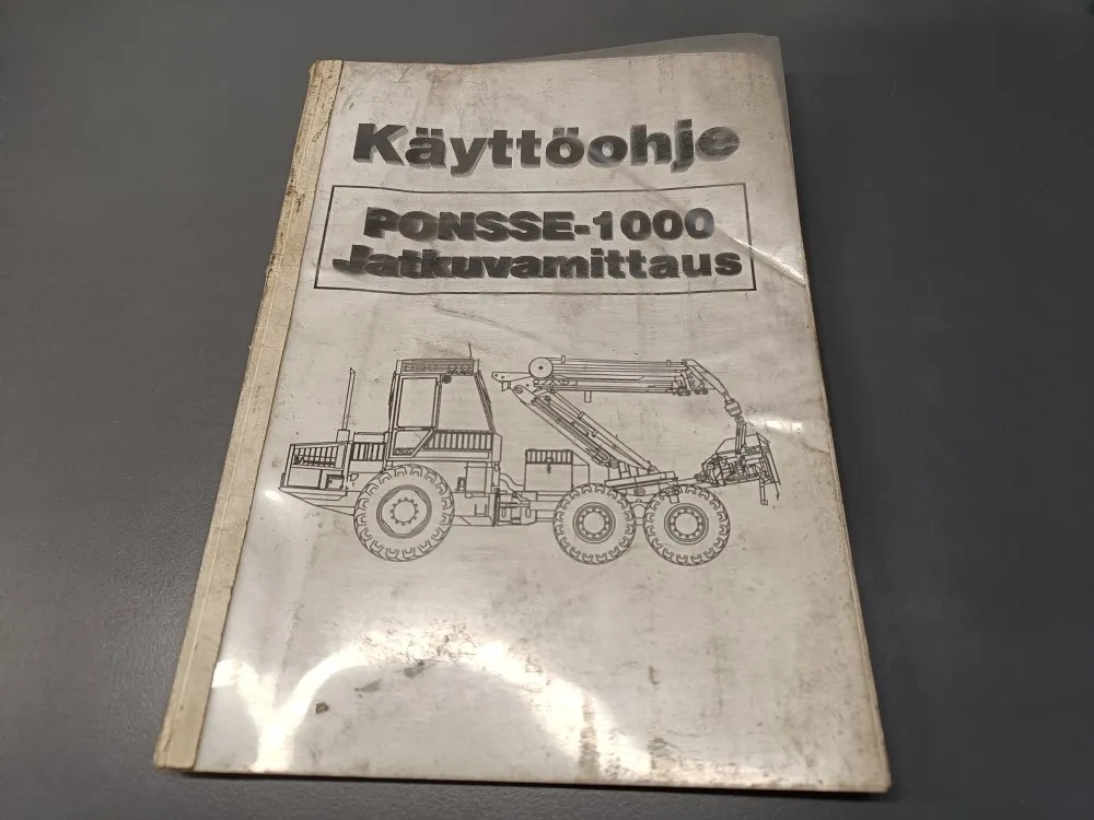 Ponsse 1000 / Jatkuvamittaus käyttöohjekirja