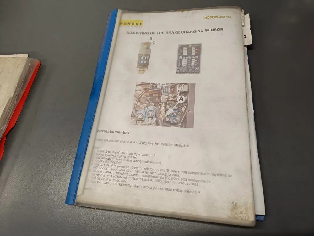 Ponsse Cobra HS 10 / Sähkökaaviokirja