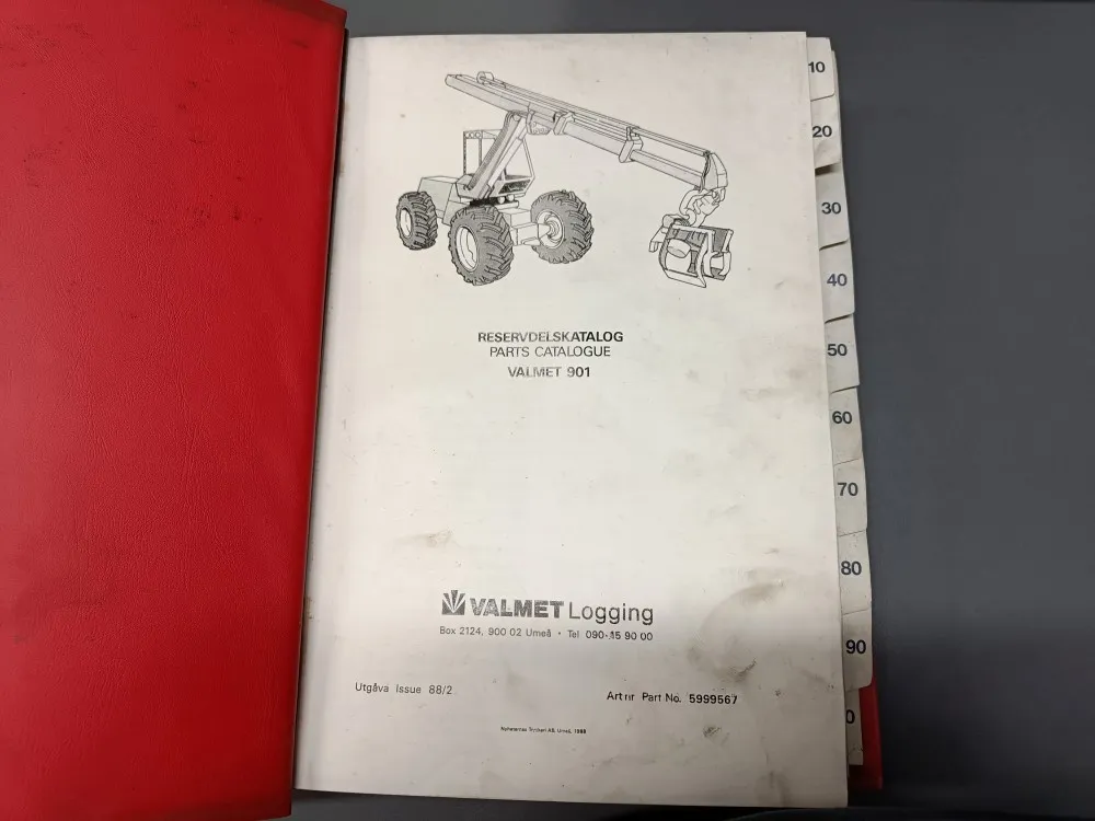 Valmet 901 / Harvesterin varaosaluettelo