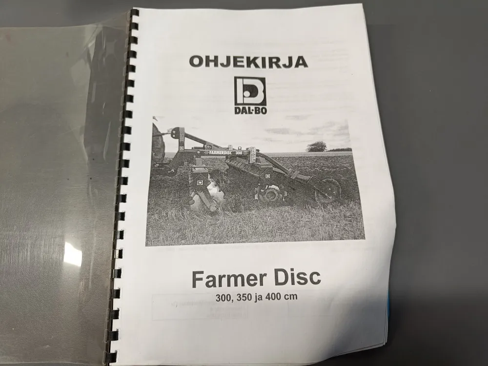 Dal-Bo Farmer Disc 300, 3500 ja 400cm / Lautasmuokkaimen ohjekirja