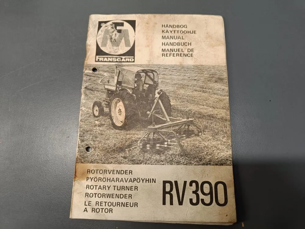 Fransgård RV390 pyöröharavapöyhin / Ohjekirja