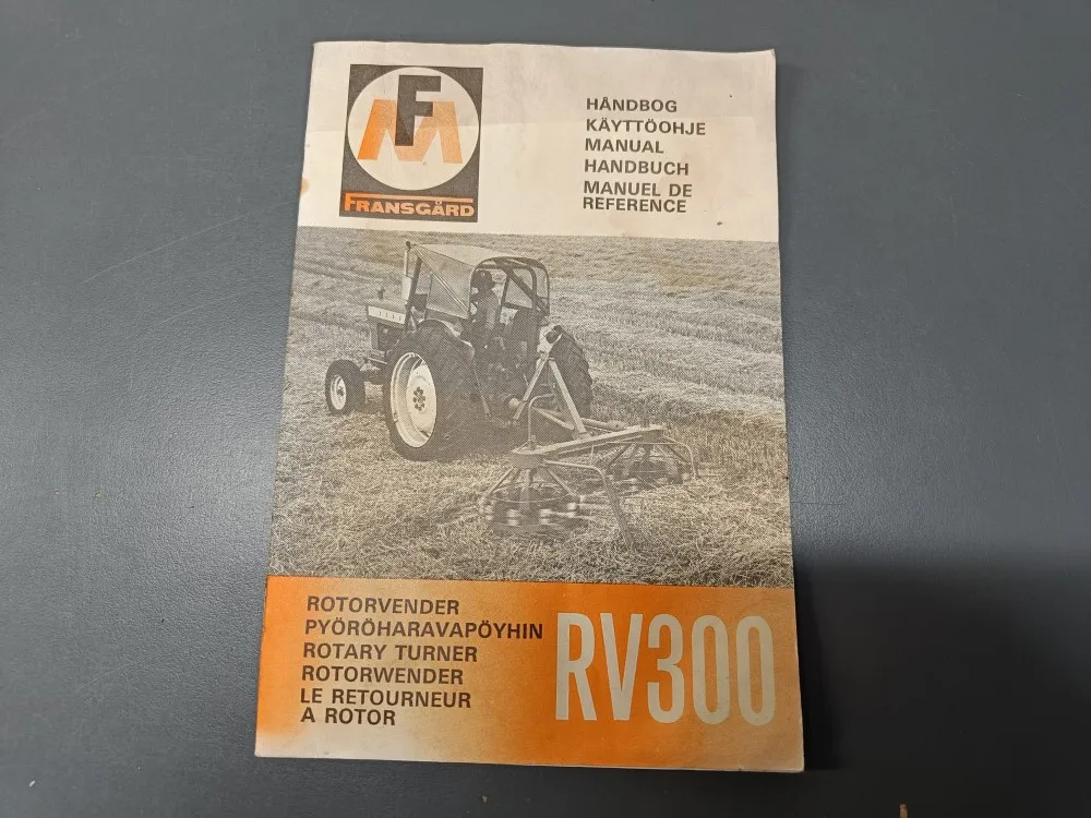 Fransgård RV300 pyöröharavapöyhin / Käyttöohjeet