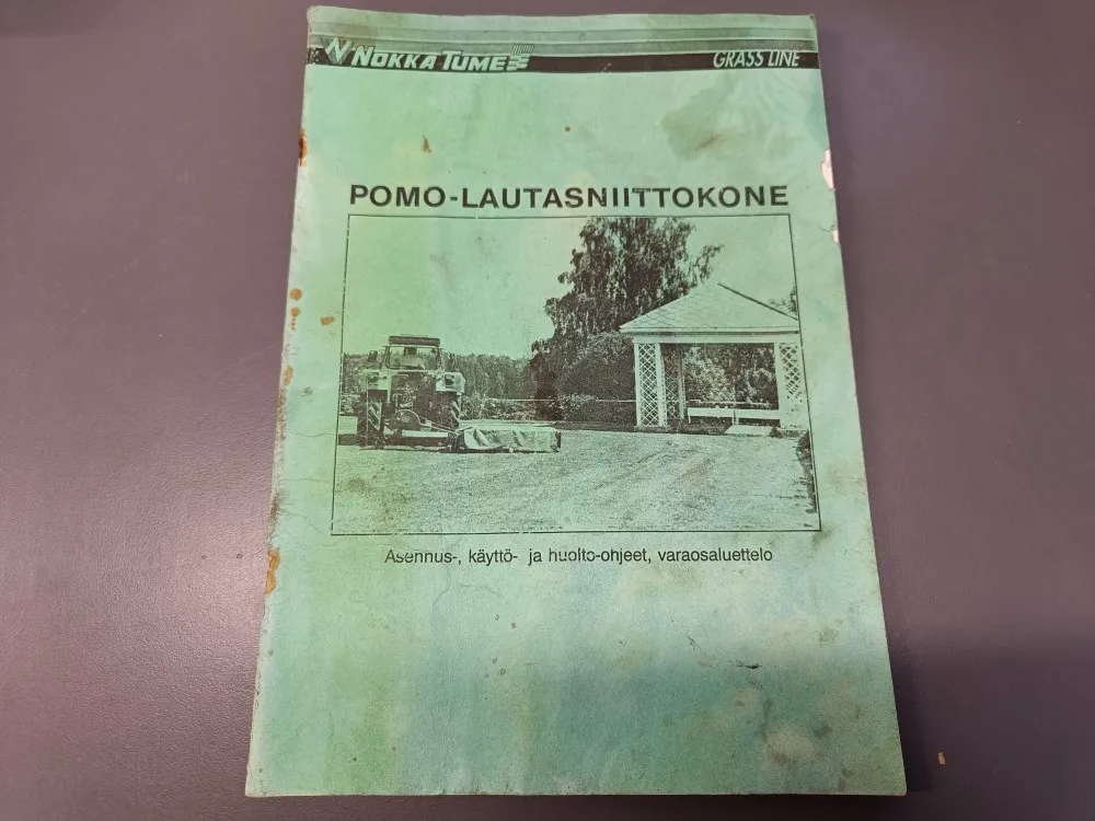 Nokka-Tume Pomo 185 lautasniittokoneen / Asennus, käyttö, huolto ja varaosaluettelo