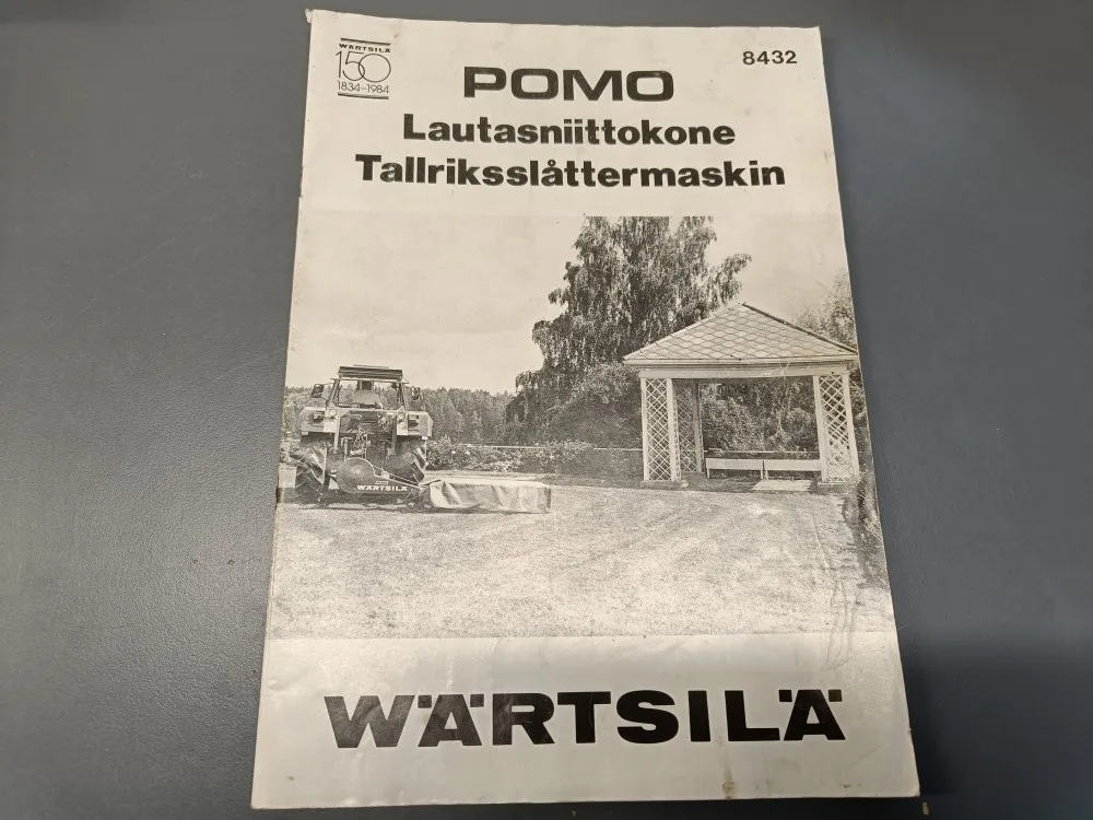 Pomo lautasniittokone 8432 / Ohjekirja
