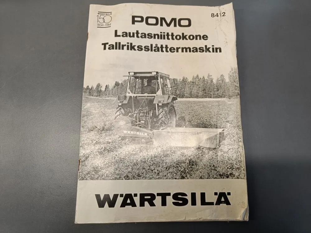 Pomo lautasniittokone 8412 / Ohjekirja