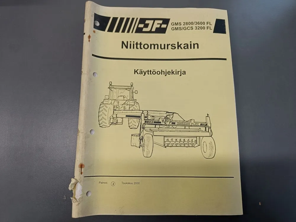 JF GMS2800/3600FL, GMS/GCS3200FL / Niittomurskaimen käyttöohjekirja