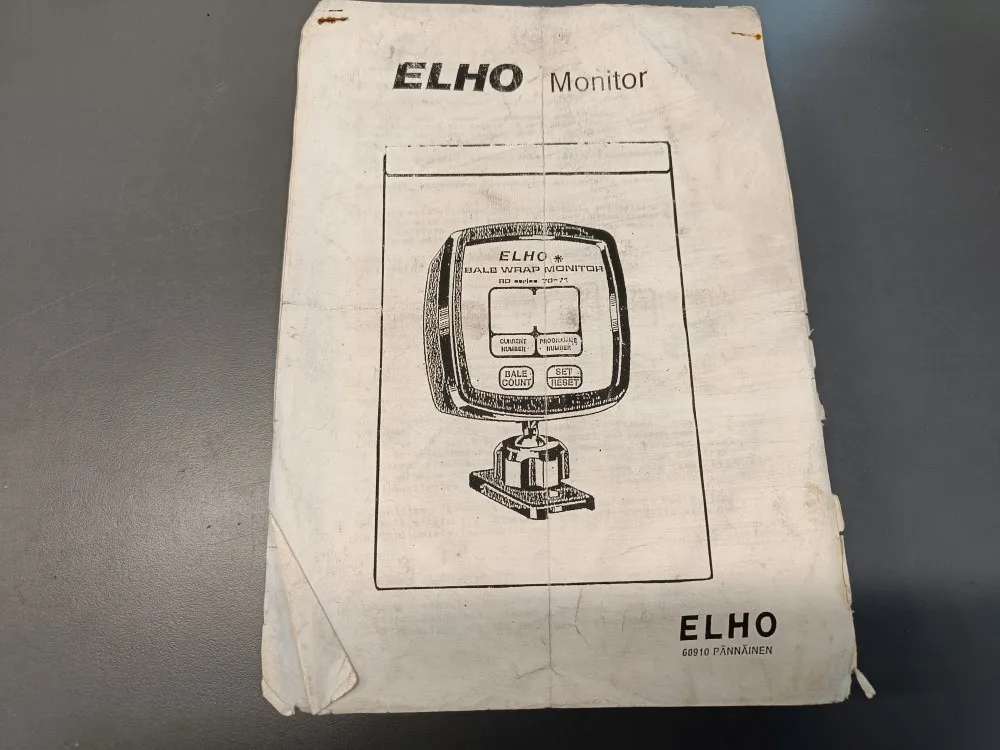 Elho Monitor RD70 - 71/72 / Asennus- ja ohjelmointiohje