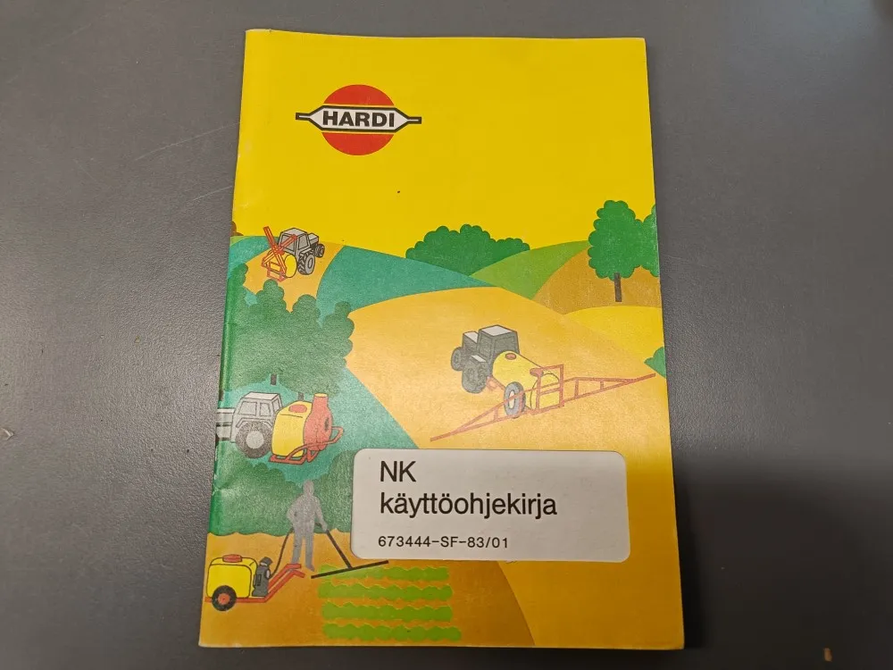 Hardi NK 673444-SF-83/01 / Kasvinsuojeluruiskun käyttöohjekirja