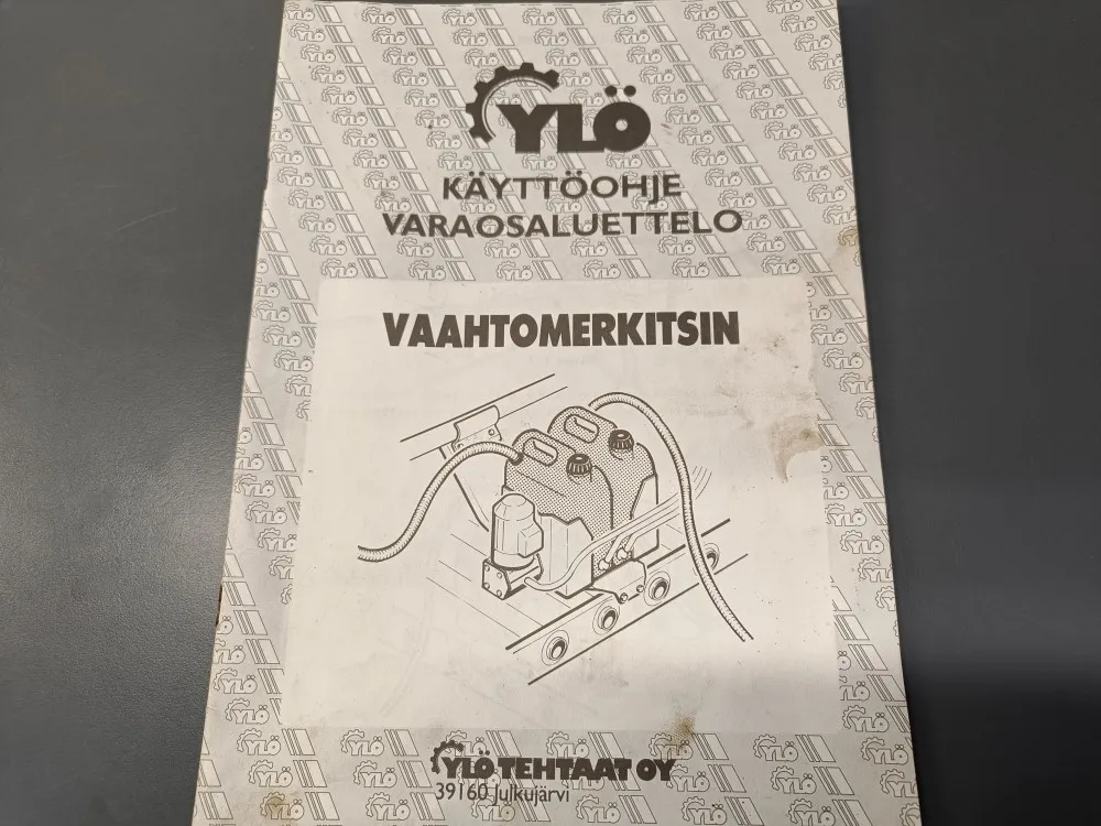 Ylö pneuma / Vaahtomerkitsin, ohjekirja