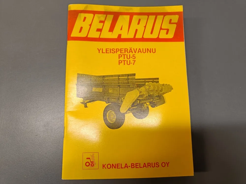 Belarus PTU-5 ja PTU-7 / Yleisperävaunun ohjekirja