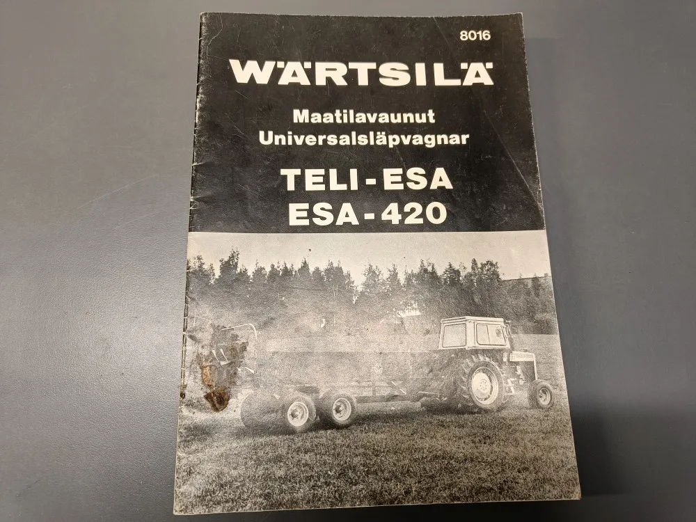 Teli-Esa, Esa-420 maatilavaunut 8016 / Käyttöohje