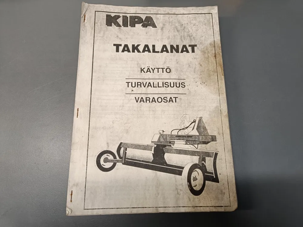Kipa takalanat, useat mallit / Käyttö, turvallisuus ja varaosat