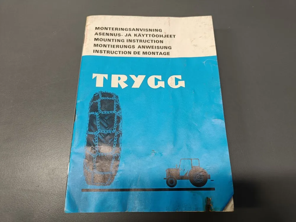 Trygg traktoriketjut / Asennus ja käyttöohjeet