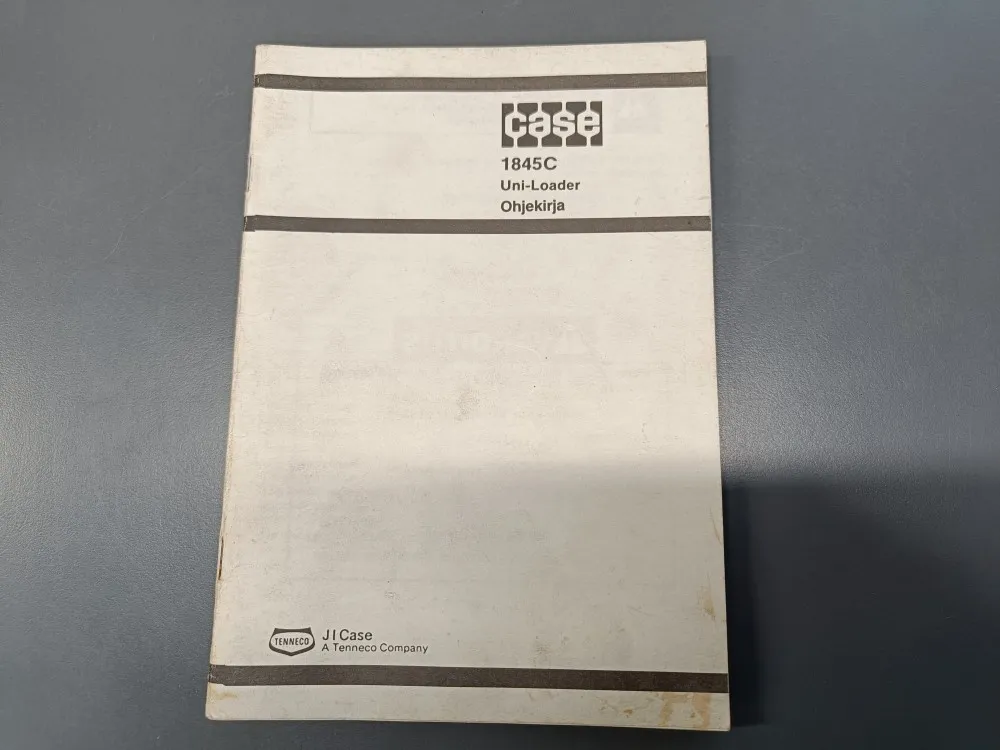 Case 1845C uni-loader / Ohjekirja