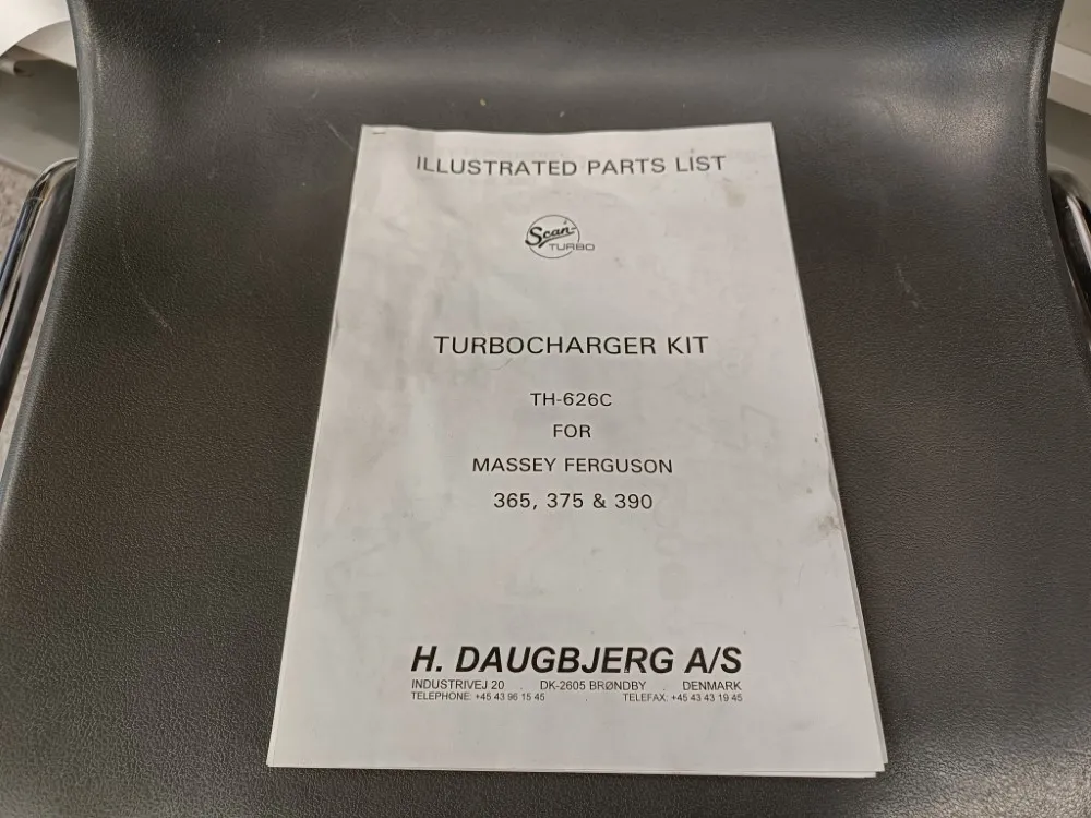 Massey Ferguson 365, 375, 390 / Traktorin turboahtimen varaosaluettelo