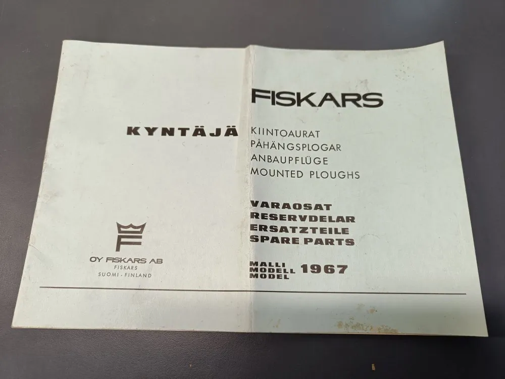 Fiskars kyntäjä kiintoaurat malli 1967 / Varaosat
