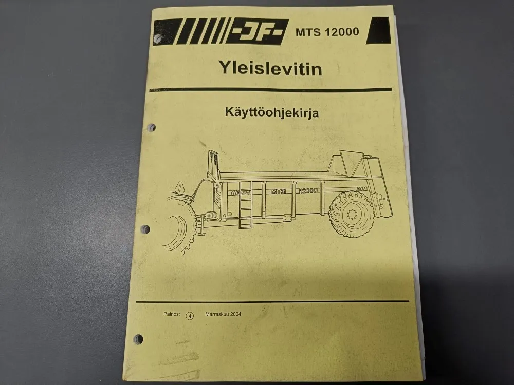 JF MTS 12000 yleislevitin / Käyttöohjekirja