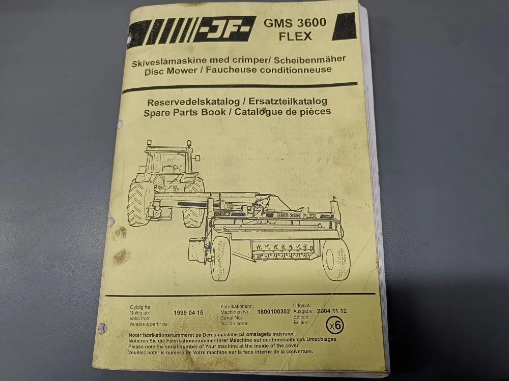 GMS 3600 FLEX niittomurskaimen / Varaosaluettelo