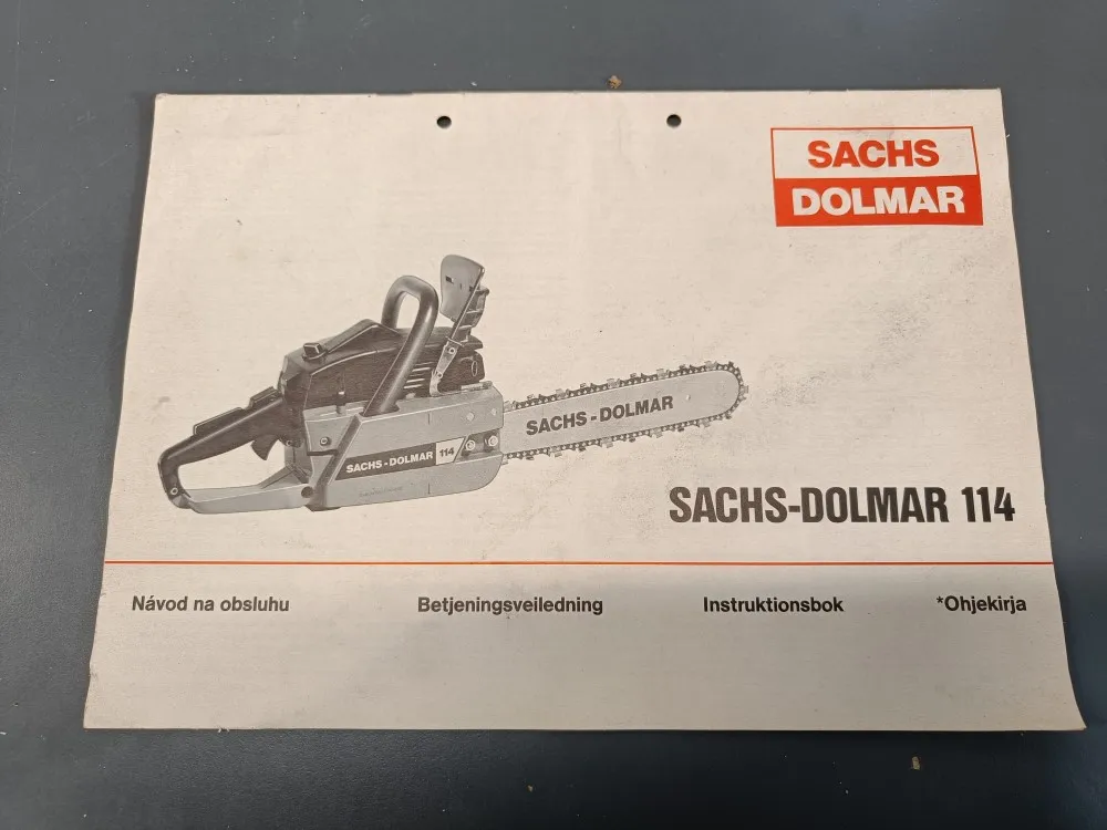 Sachs Dolmar 114 / Ohjekirja