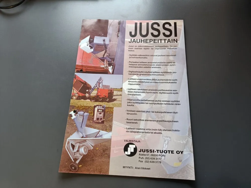 Jussi jauhepeittain / Myyntiesite