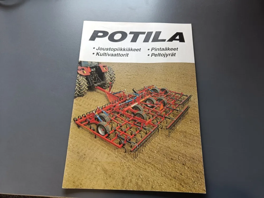 Potila äkeet, kultivaattorit, jyrät / Myyntiesite