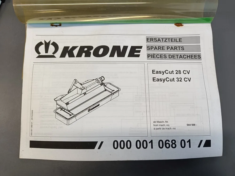 Krone EasyCut 28 CV ja EasyCut 32 CV / Niittomurskaimen varaosaluettelo