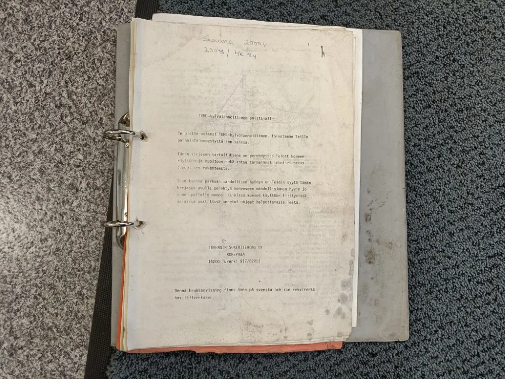 Tume KL200, KL250 / Kylvölannoittimen omistajalle kirja