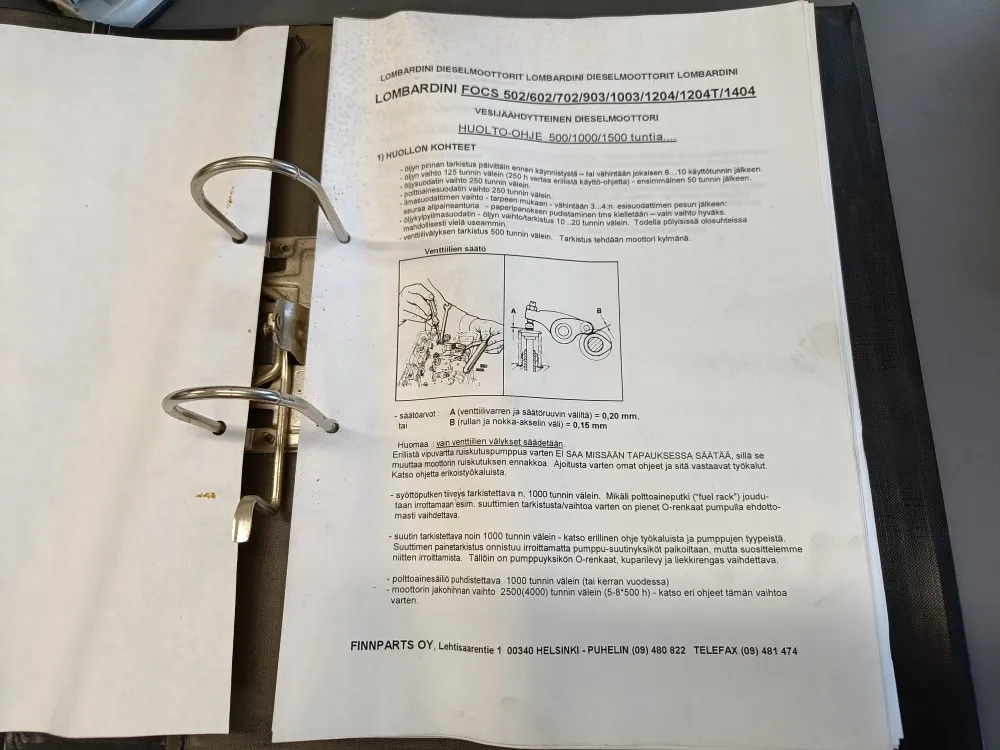 Perkins dieselmoottorit P6 MK ja 3N / Varaosaluettelo