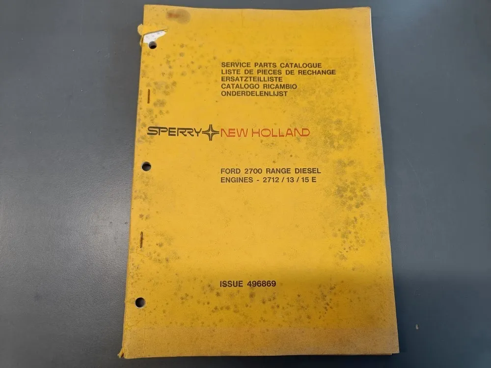 New Holland Ford 2700 2712 / 13 / 15E / Dieselmoottoreiden varaosaluettelo
