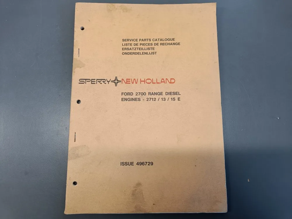 New Holland Ford 2700 - 2712 / 13 / 15E / Dieselmoottoreiden varaosaluettelo
