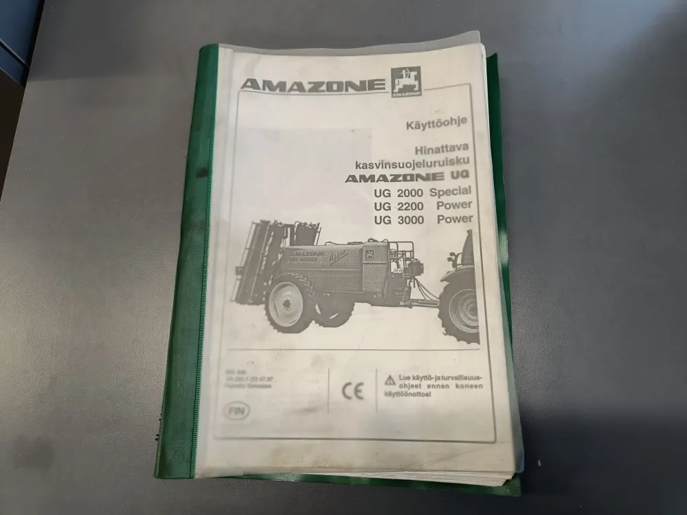 Amazone hinattava kasvinsuojeluruisku / Käyttöohjekirja