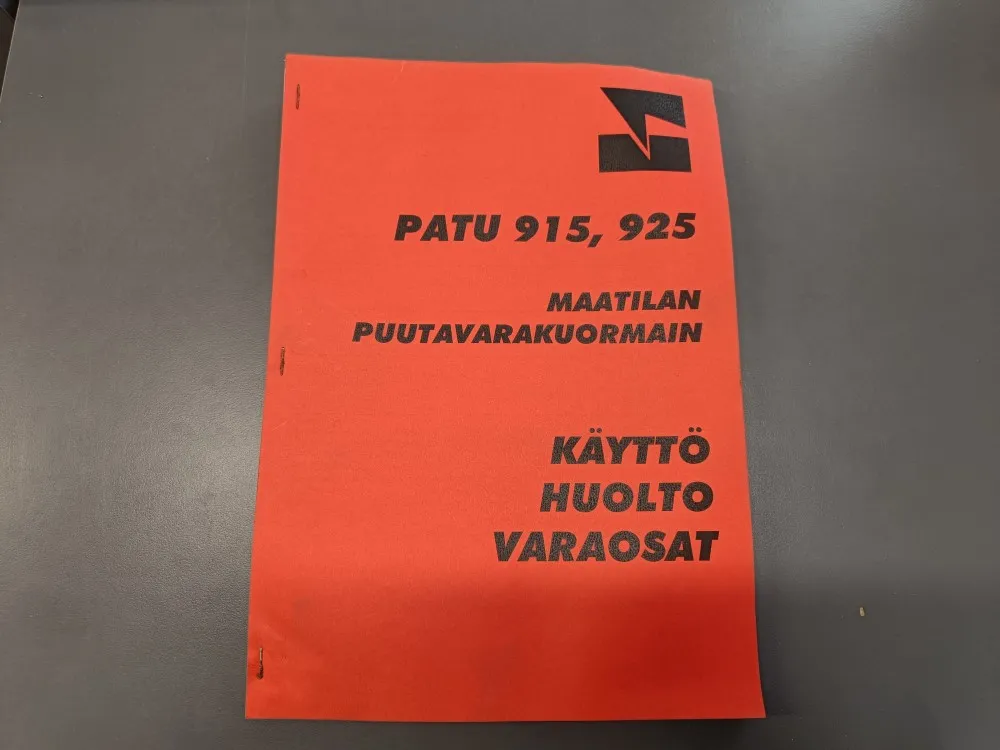 Patu 915, 925 / Käyttö-, huolto- ja varaosakirja